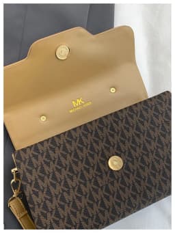 Michael Kors Women's Fashionable Crossbody Single Shoulder Handbag MK Classic Letter Multifunctional Small Square Bag