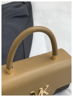Michael Kors Women's Fashionable Crossbody Single Shoulder Handbag MK Classic Letter Multifunctional Small Square Bag