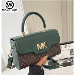 Michael Kors Women's Fashionable Crossbody Single Shoulder Handbag MK Classic Letter Multifunctional Small Square Bag