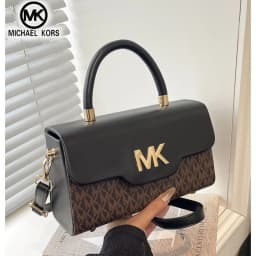 Michael Kors Women's Fashionable Crossbody Single Shoulder Handbag MK Classic Letter Multifunctional Small Square Bag