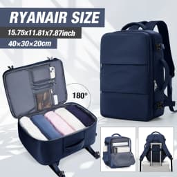Ryanair 40x30x20 Luggage Cabin Bag, 40x30x20 Bag Men Women 15.6inch Laptop Bag Business Travel Backpack,College School Backapck