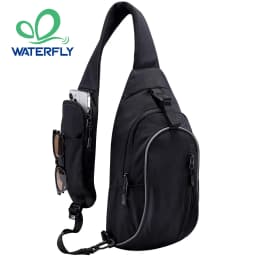 WATERFLY Crossbody Sling Backpack Sling Bag Hiking Travel Crossbody Bag For Women Men Chest Bag Daypack Fashion Shoulder Bag