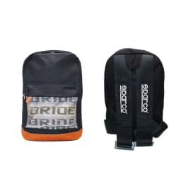 New SPARCO backpack, universal car seatbelt backpack, leather canvas material, motorcycle bag, black laptop backpack