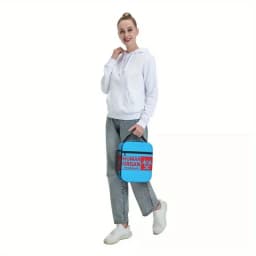Red Human Organ for Transplant Insulated Lunch Bag Cooler Bag Meal Container Large Tote Lunch Box Food Storage Bags