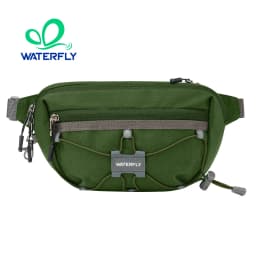 WATERFLY 1.5L Lightweight Fanny Pack: RFID Blocking, Anti-Theft, Water Resistant Crossbody Bag for Travel, EDC