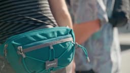 WATERFLY 1.5L Lightweight Fanny Pack: RFID Blocking, Anti-Theft, Water Resistant Crossbody Bag for Travel, EDC