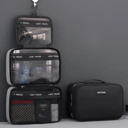 Waterproof Hanging Toiletry Bag Large Capacity Portable Travel Necessaire Case Cosmetic Bag for Men Women Wash Pouch