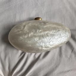Egg Shell Clutch Bag Acrylic Purse Women Wedding Evening Party Cute Ivory Pearl Color Purse Handbag Summer New 2024
