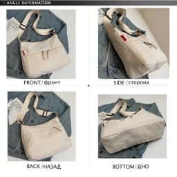 Washed Cloth Shoulder Bag Fashionable Women Travel Pocket Multi Pocket Waterproof Diagonal Cross Bag Casual Soft School Sacoche