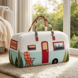 3D Printed Quilted Travel Bag - a Fashionable Gift for Hiking Camping Carrying - Casual Personalized Beach Sports Training Bag