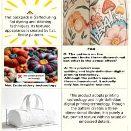 3D Printed Quilted Travel Bag - a Fashionable Gift for Hiking Camping Carrying - Casual Personalized Beach Sports Training Bag