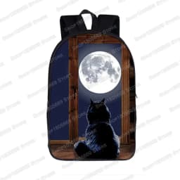 Funny Space Cat Unicorn Backpack Laser Cat Kitty Daypack Children School Bags for Teenagers Girls School Backpacks Kids Book Bag
