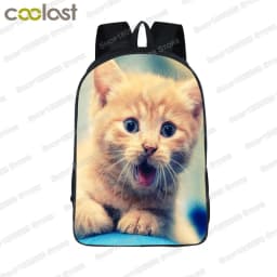 Funny Space Cat Unicorn Backpack Laser Cat Kitty Daypack Children School Bags for Teenagers Girls School Backpacks Kids Book Bag