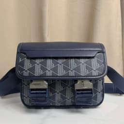 New Retro Printed Messenger Men's Shoulder Bag, Boy Fashionable Mobile Phone Storage Handbag,Pu Casual Trend Crossbody Bag
