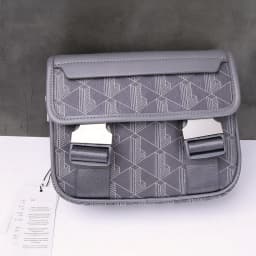 New Retro Printed Messenger Men's Shoulder Bag, Boy Fashionable Mobile Phone Storage Handbag,Pu Casual Trend Crossbody Bag