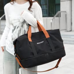 High‑quality Oxford Duffle Travel Bag Portable Gym Handbag Detachable Strap for Weekend Trip Sports Business Outing