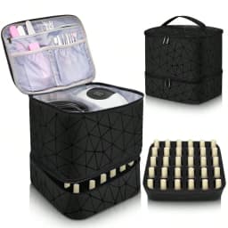 Cross-Border Large-Capacity Cosmetic Bag, High-End PVC Portable Women's Bag, Nail Polish Storage Bag, Manicure Tote Bag, Bag