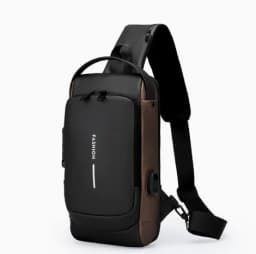 Men Anti Theft Chest Bag Shoulder Bags USB Charging Crossbody Package School Short Trip Messengers Bags Men's Oxford Sling Pack