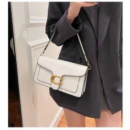 New Niche Bag Women's Premium Texture Solid Color Simple and Versatile Small Square Bag Commuter Multi-Compartment Shoulder Bag