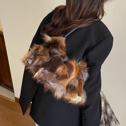 Winter Warm Fox Fur Shoulder Hobo Bags For Women Latest Luxury Designer Purses And Handbags Elegant Evening Bag For Dinner Party