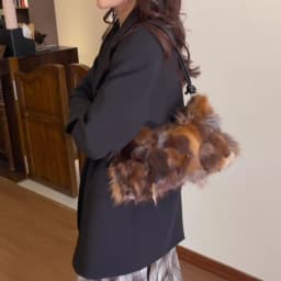 Winter Warm Fox Fur Shoulder Hobo Bags For Women Latest Luxury Designer Purses And Handbags Elegant Evening Bag For Dinner Party