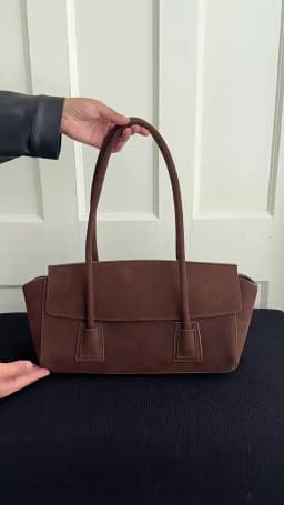 Vintage Suede Shoulder Bag Korean Fashion Simple Crossbody Handle Bag for Women Comfortable and Versatile Texture Storage Bags
