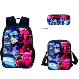 Forsaken Gubby 3 Piece Backpack Lunch Bag Pencil Case Set Kids School Bookbag For Boys Girls Teens Cute Birthday Gift