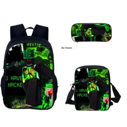 Forsaken Gubby 3 Piece Backpack Lunch Bag Pencil Case Set Kids School Bookbag For Boys Girls Teens Cute Birthday Gift