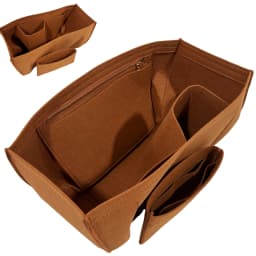 Organizer Insert for Cyme Tote (Large/Mini) – Felt Purse Liner with Zip Pocket & Bottle Holder, Shape Keeper