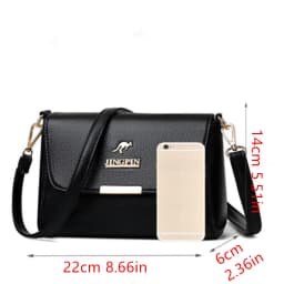 JINGPIN Faux Leather Crossbody Bag Women’s Stylish Shoulder Purse Versatile, Durable, Perfect for Daily Commute & Casual Outings
