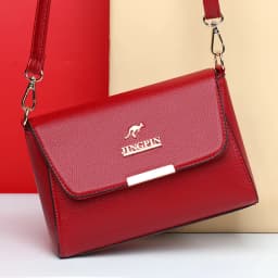 JINGPIN Faux Leather Crossbody Bag Women’s Stylish Shoulder Purse Versatile, Durable, Perfect for Daily Commute & Casual Outings