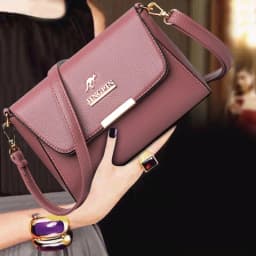 JINGPIN Faux Leather Crossbody Bag Women’s Stylish Shoulder Purse Versatile, Durable, Perfect for Daily Commute & Casual Outings