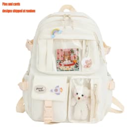 Cute Women Backpacks Waterproof Multi-Pocket Nylon School Backpack for Student Female Girls Kawaii Laptop Book Pack Mochilas