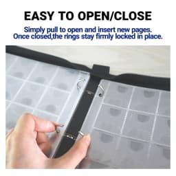 220 Slots Coin Collector Book Zipper PU Coin Storage Album Portable Coin Protector for Collection Display