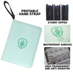 220 Slots Coin Collector Book Zipper PU Coin Storage Album Portable Coin Protector for Collection Display