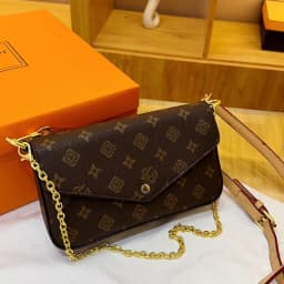 Women Color Block Print Crossbody Bag - 2026 New Minimalist Chain Shoulder Purse for Commuting