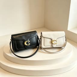 2026 New European Fashionable Solid PU Leather C-Lock Mini Square Underarm Crossbody Bag, Versatile Daily Purse for Women