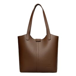 Genuine Brand Soft Leather Shoulder Bag For Women Casual Tote Bag Female Solid Color Purse Simple Design Handbag Commuting Sac