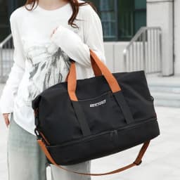 2026 Short Distance Business Travel Handbag Large Capacity Waterproof Storage Bag Men's Portable Sports and Fitness Bag