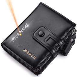 Men Wallets Short PU Leather Double Zipper Hasp Men Purses Card Holder Coin Pocket Vintage High Quality Brand Men Wallets