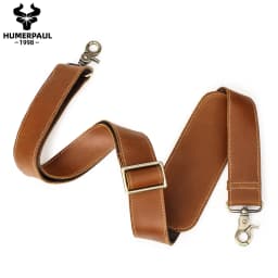 127cm Long Adjustable Genuine Leather Bag Strap for Crossbody Solid Color Messenger Shoulder Bag Strap Replacement Accessorie