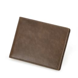 CONTACT'S Genuine Leather Men Wallet Samll Bifold Design Casual Thin Slim Wallets Card Holder Vintage Male Purse Money Clip