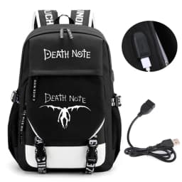 Anime Death Note Backpack School Book Bags Mochila Travel USB Port Bag Laptop Boy Girls Gift