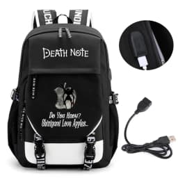 Anime Death Note Backpack School Book Bags Mochila Travel USB Port Bag Laptop Boy Girls Gift
