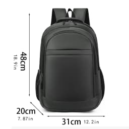 Large-capacity Backpack - Laptop Bag, Featuring a 15.6-inch Tablet Pocket and Zippered Pockets - Utilizing Fading Technology