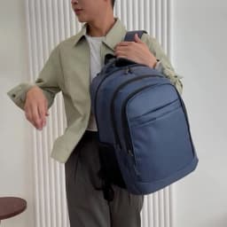 Large-capacity Backpack - Laptop Bag, Featuring a 15.6-inch Tablet Pocket and Zippered Pockets - Utilizing Fading Technology
