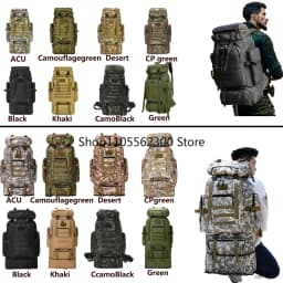 80L/100L Mountaineering Bag Climb Bag Tactical Backpacks Large Backpack Outdoors Hiking Camping Travel Bags