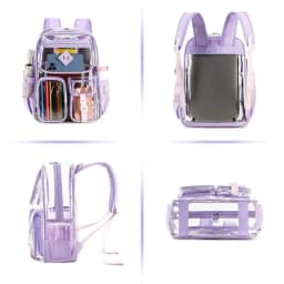 New transparent backpackPVCbackpack for outdoor fitness Waterproof Large capacity small middle and high school grade backpack