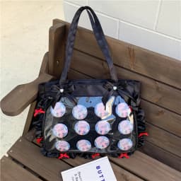 Cute Commuting Shoulder Bag Crossbody Handle Bag for Anime Fans Big Capacity JK Tote Comfortable and Versatile Texture Ita Bag
