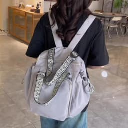 Nylon Shoulder Bag Solid Color Bag Body Fashionable Versatile Portable Mommy Bag Large Capacity Travel Tote Bag